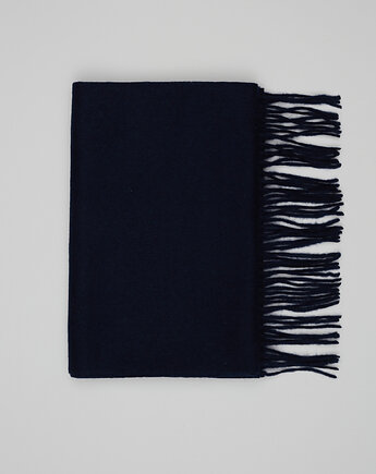 Szalik kaszmirowy cachemire granatowy, BORGIO