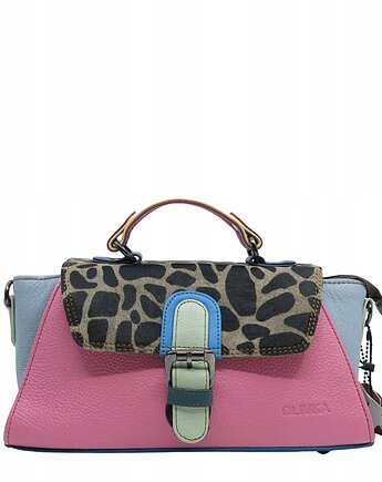 Torebka damska skórzana retro do ręki regulowany pasek elegancka eko OLIVKA, Olivka Warsaw