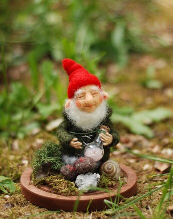 Krasnoludek- leśna kompozycja, BoboLobo Handicraft