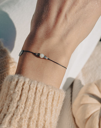 Bransoletka z Kwarcem Labradorytem i Selenitem, w hand works
