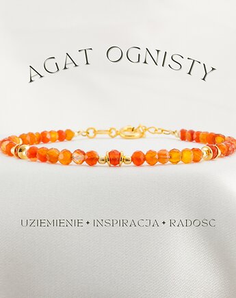 Agat Czerwony Bransoletka Ognisty, Flurry 