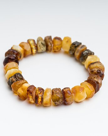 Bransoletka z bursztynu bałtyckiego - bransoletka talarkowa, AmberMal
