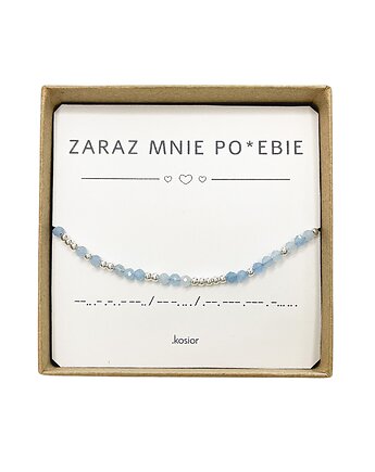 Zaraz mnie po*ebie Bransoletka z alfabetem Morse, karolina kosior