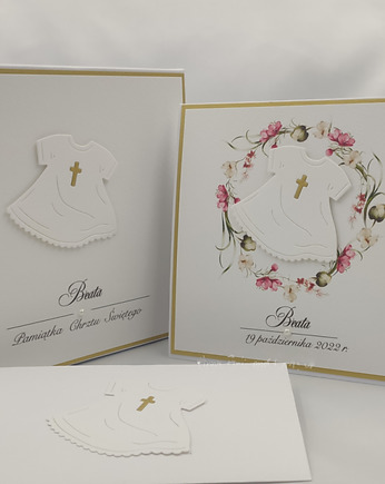 Kartka na chrzest z pudełkiem i kopertą C 34C, Anna Art and Crafts
