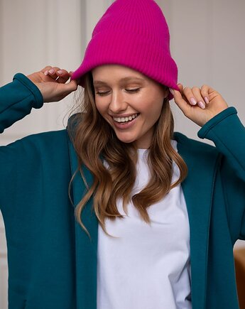 Czapka Gentle Cashmere Neonowy Róż, MKTP
