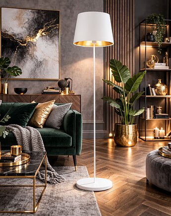 Nowoczesna lampa podłogowa do salonu VASTO GOLD, LYSNE