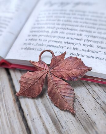 Liść kasztanowca miedziany mały, Treemasters Copper Jewelry