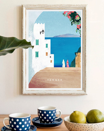 Maroko Tanger - widok przez bramę - plakat fine art, minimalmill