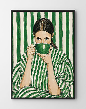 Morning coffee plakat/ilustracja na prezent kawa, HOG STUDIO