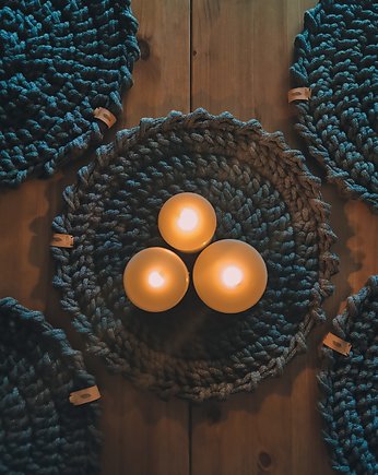 Podkładka na stół dekoracyjna ze sznurka, Hygge Macrame