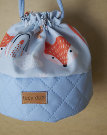 Worek kosmetyczka mała liski, tacy duzi