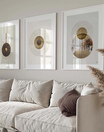 Zestaw plakatów - Geometryczne abstrakcje (30x40cm), Futuro Design