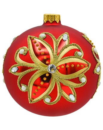 Bombki okrągłe czerwone: Złoty kwiat, Syn Bombkarza
