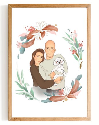 Twój personalizowany bajkowy portret z pupilem, Mijoszka
