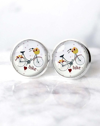 KOLCZYKI RETRO BIKE typ wkrętki różne rozmiary, Chodelska Art Studio