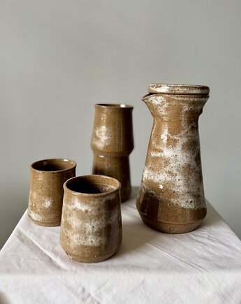 Zestaw - karafka i czarki Storm, Wet Spot Ceramic Studio