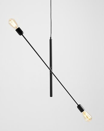 Nowoczesna lampa industrialna wisząca Twigo 2 czarna, CustomForm