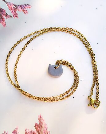 Naszyjnik Kot Szary niebieski kot kot brytyjski kot rosyjski dla kociary, Dary Rusałki