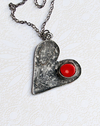 S A L E : unikatowy naszyjnik : serce, kaktusia