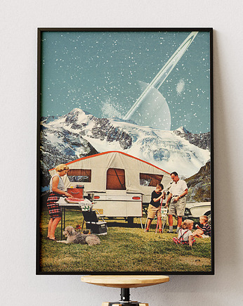 Plakat Kolaż - Rodzina - Dekoracja do salonu, pokoju, biura, DAPIDOKA