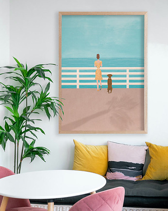 Plakat - Morska promenada, minimalmill