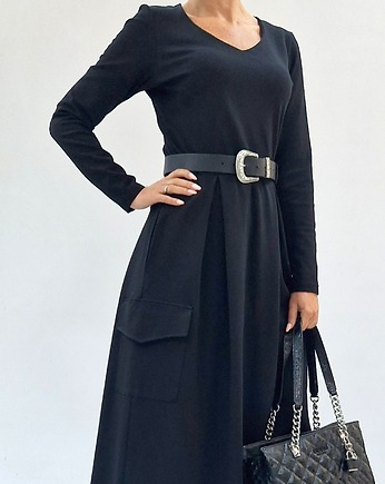 Sukienka maxi cargo z kieszeniami 36-56, MC Fashion