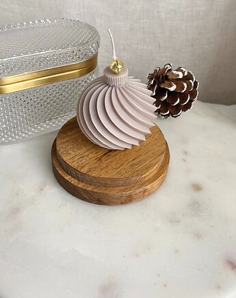 Świeca ekologiczna sojowa dekoracyjna "Christmas Bauble " 65x65mm, Coccola JEWELLERY