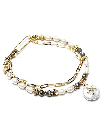 Pearls /white/ perły naturalne vol. 12 /02.11.25/ - bransoletka