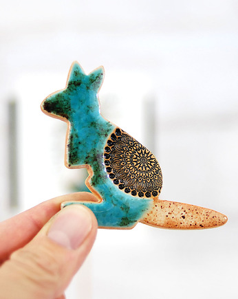 Ceramiczny magnes na lodówkę - kangur, 10FingersArt