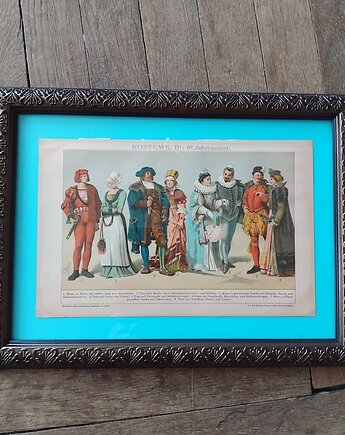 STROJE XVI  Chromolitografia, miglancyk