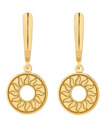 Złote kolczyki ze słoneczkami, SOTHO