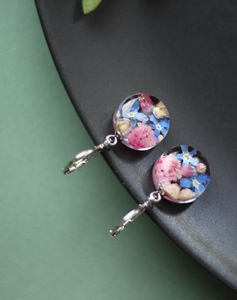 Wiszące kolczyki z kwiatami, Bioevgenika Jewelry