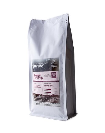 Kawa ziarnista PEGGY BROWNIE  słodkie i kremowe espresso 1000 g, Focusy