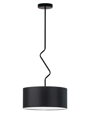 Czarny żyrandol do salonu LOZANNA fi - 40 cm, LYSNE