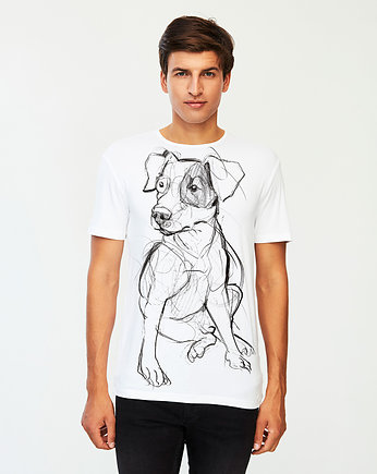 Parson Dog Men's T-shirt white, SELVA