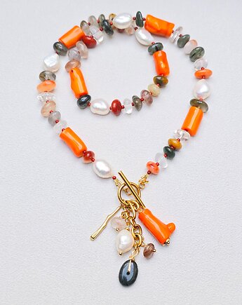 Naszyjnik z Koralem Pomarańczowym, ILEA