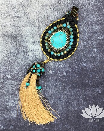 Wisior z turkusem sutasz, NINA MARIN