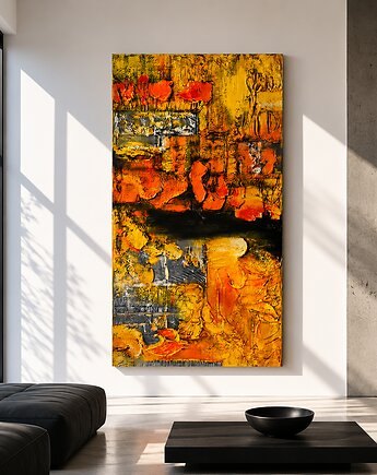 Ostatni z kolekcji żółto czarne rzeźbienia 24h wysyłka, art and texture