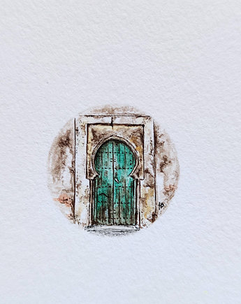 Stare arabskie drzwi, prezent dla podróżnika, atelier Brocante