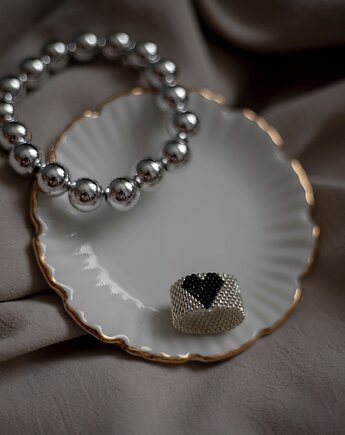 Pierścionek Black Heart, LANME