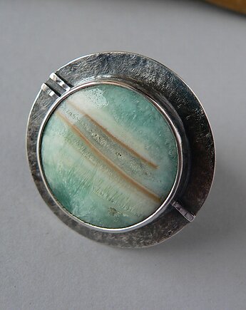 Pierścionek -chalcedon xl-, Emilia Woźniak