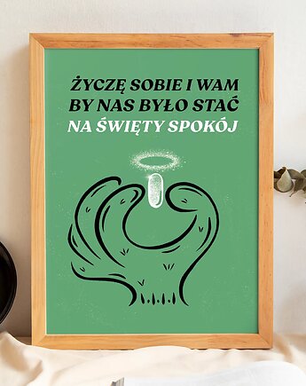 Plakat Święty spokój, werabielawska