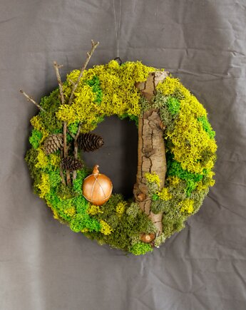 Wianek dekoracyjny z mchu, Rondo Kwiatowe