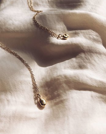 Mini Liquid Necklace Gold-plated (long drop), Unikke Design