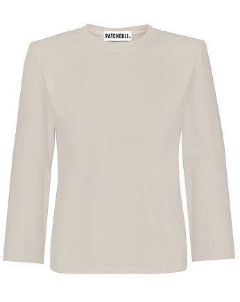 Longsleeve proud light beige, Patchouli