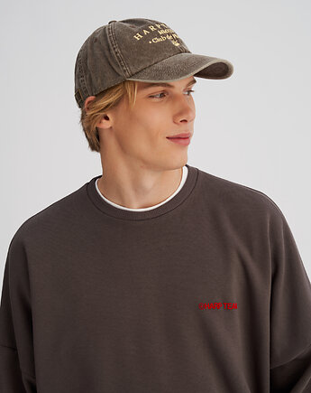 Sprana czapka z daszkiem VINTAGE brązowa, HARP TEAM