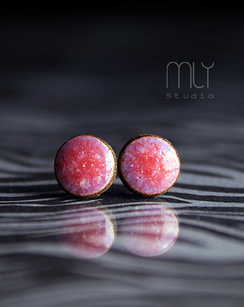 Kolczyki ceramiczne Mini Różane 6mm, Magda Łysiak