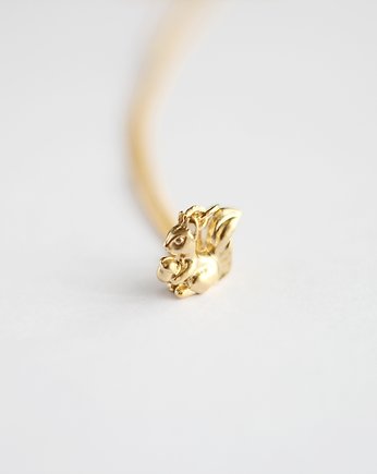 16k Gold Plated Squirrel Necklace, Le Boho Bleu