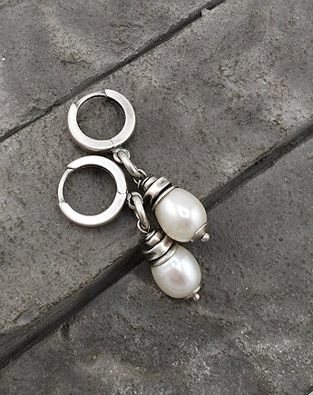 Kolczyki Perły - white I, RayOfArt