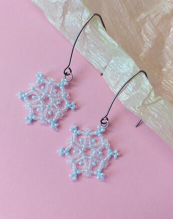 Kolczyki Śnieżynki błękitne, Not only cute crafts